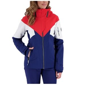 Obermeyer Women's Red, White, and Blue Jacket